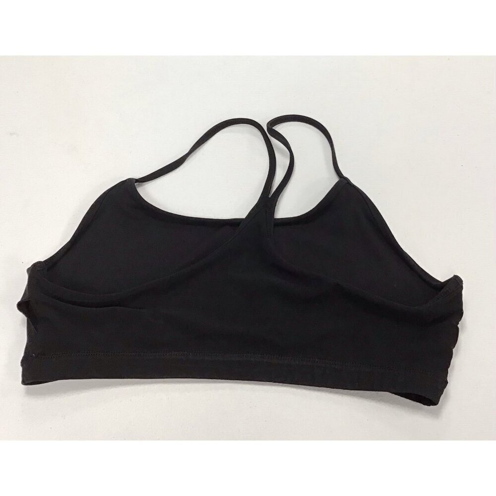 Fabletics Sports Bra Womens XL Black Mesh Low Impact 🩶 - Picture 2 of 4